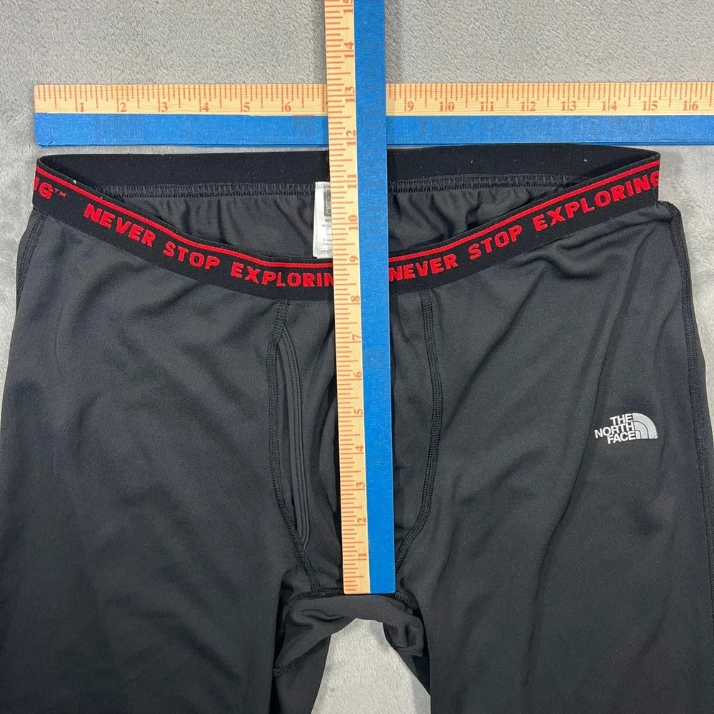 The North Face Mens L Base Layer Compression Tight Leggings Black Solid Bamboo
